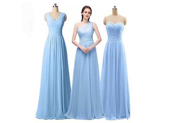 Multi Color A Line Bridesmaid Dresses , Formal Party Vintage Bridesmaid Dresses