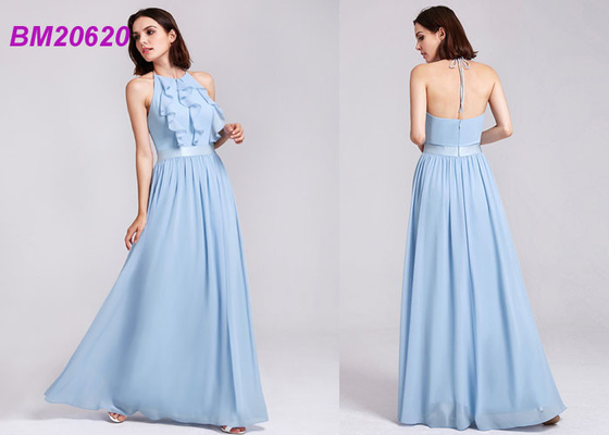 Het elegante Huwelijksbruidsmeisje kleedt Kleding Vestido DE Noiva van Chiffon de Lange Speciale Occation